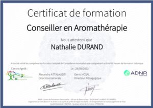 Conseiller en Aromathérapie