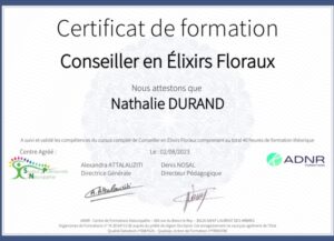 Conseiller en fleur de Bach
